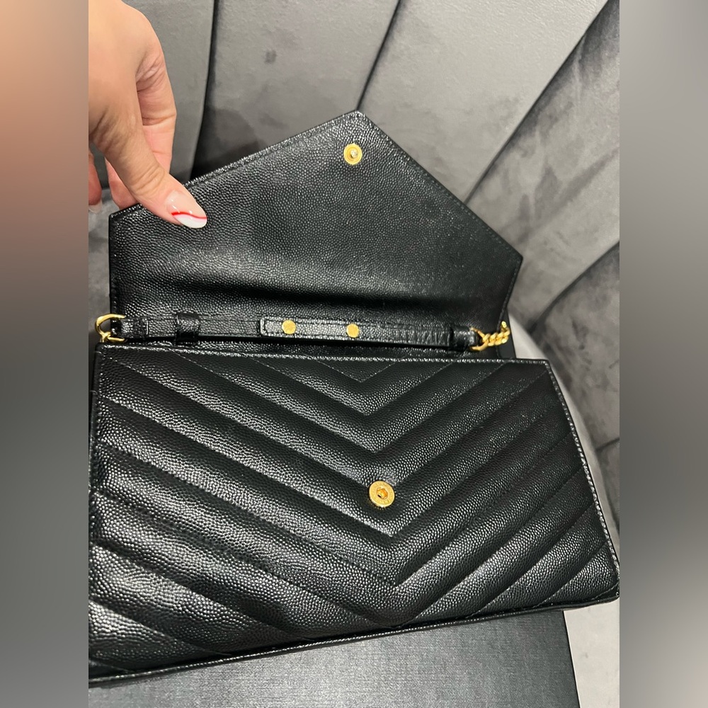 YSL Cassandre Monogram Wallet on Chain quilted black - Picture 12 of 16